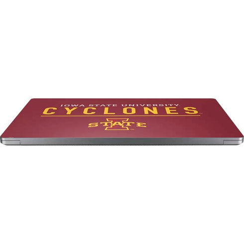 Iowa State University Athletic Text Universal Laptop 12in (9.8 x 6.8in) Skin